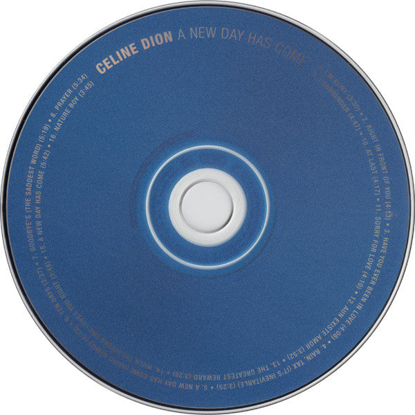 Céline Dion : A New Day Has Come (CD, Album, Pit)