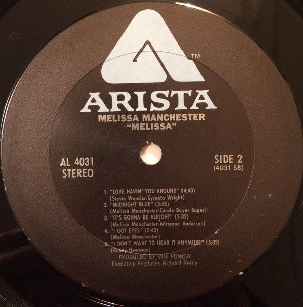 Melissa Manchester : Melissa (LP, Album, Club, RE, Col)