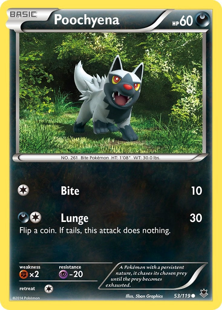 Poochyena [PHF - 53/119] Pokémon Trading Card