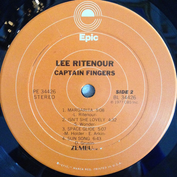 Lee Ritenour : Captain Fingers (LP, Album, San)