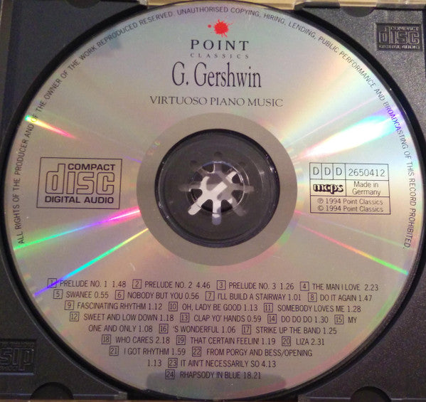 George Gershwin - Mario-Ratko Delorko : Virtuoso Piano Music (CD)