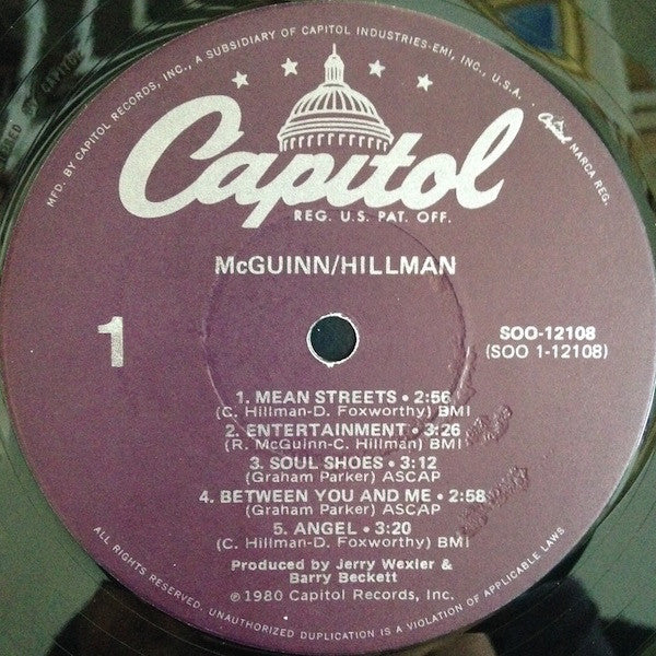Roger McGuinn / Chris Hillman : McGuinn-Hillman (LP, Album, Los)
