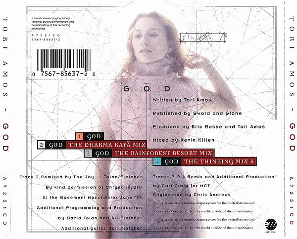Tori Amos : God (CD, Single)