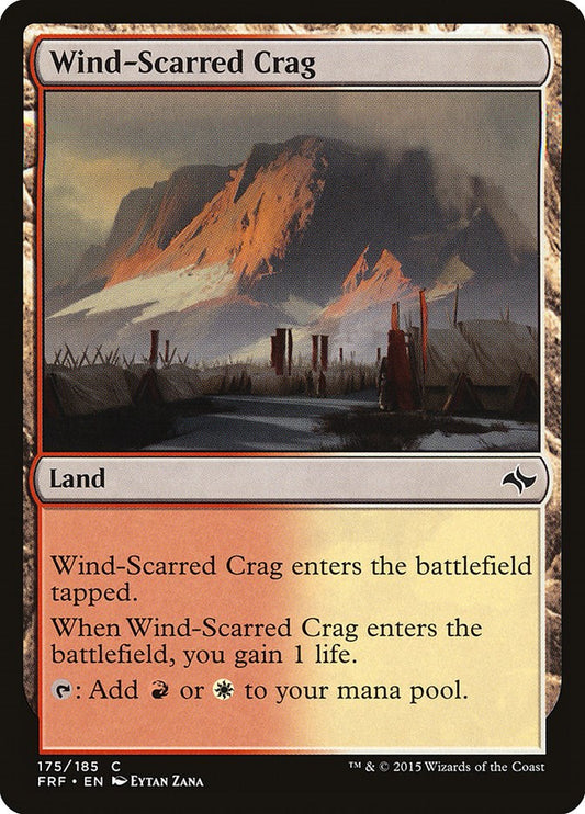 Wind-Scarred Crag [FRF - 175] Magic the Gathering MTG Trading Card LP