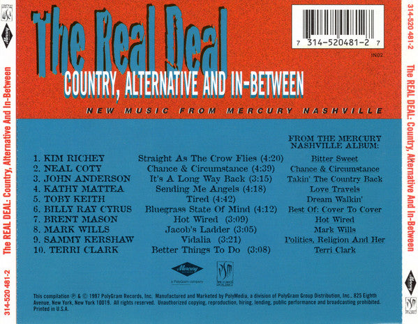 Various : The Real Deal: Country, Alternative And In-Between (CD, Comp)