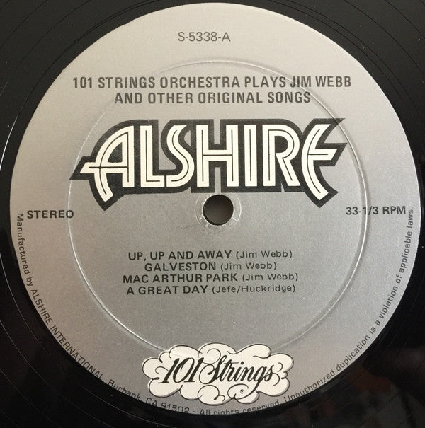 101 Strings : Play Jim Webb And Other Original Songs (LP, Album)