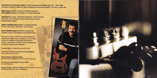 Jeff Berlin : In Harmony's Way (CD, Album)