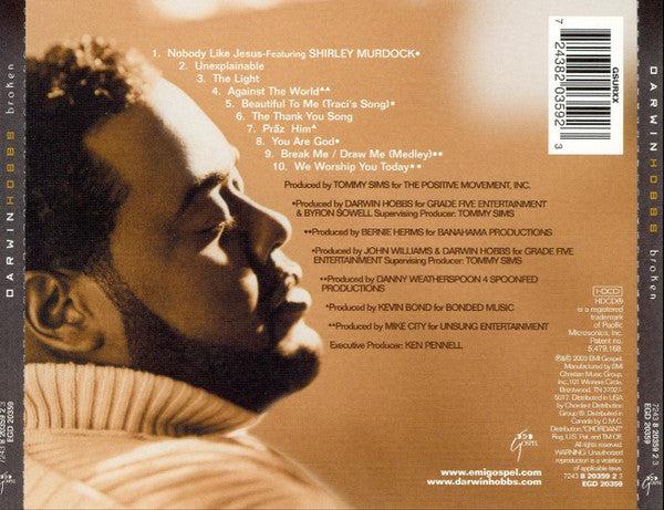 Darwin Hobbs : Broken (HDCD, Album)