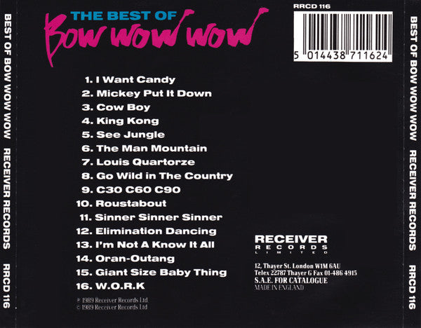 Bow Wow Wow : The Best Of (CD, Comp)