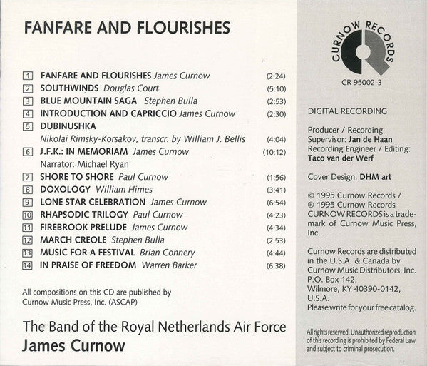 Kapel Van De Koninklijke Luchtmacht, James Curnow : Fanfare And Flourishes (CD, Album)