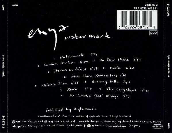 Enya : Watermark (CD, Album)