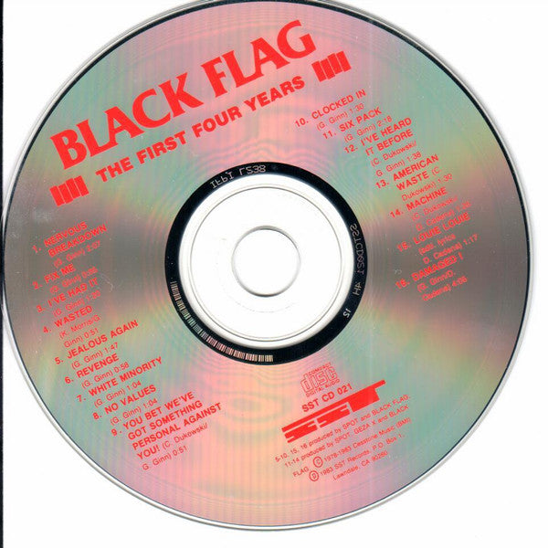 Black Flag : The First Four Years (CD, Comp, RE)