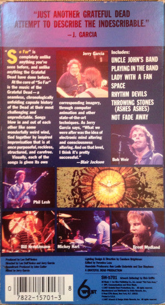 The Grateful Dead : So Far (VHS)