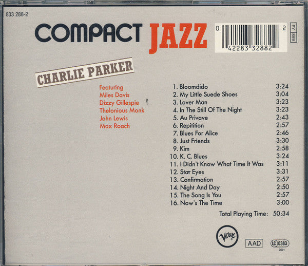 Charlie Parker : Charlie Parker (CD, Comp, RM)