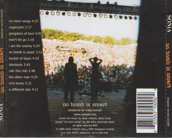 Sonia Rutstein : No Bomb Is Smart (CD, Album)