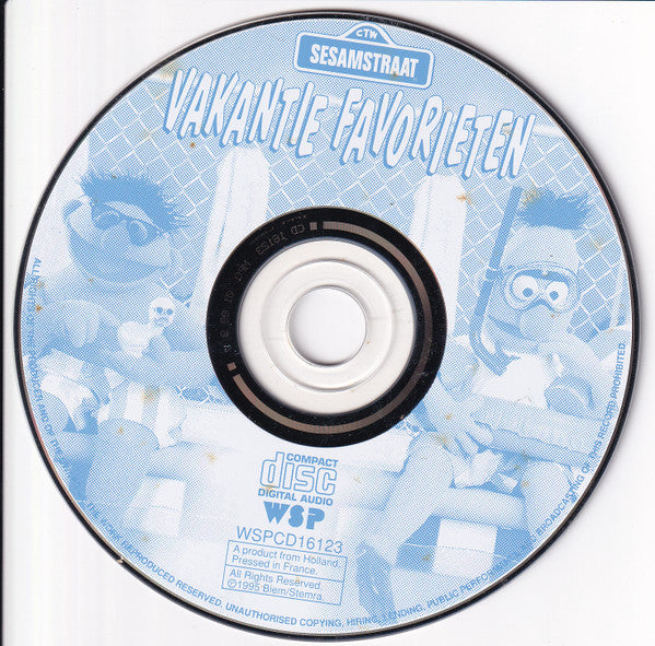 Sesamstraat : Vakantie Favorieten (CD, Album)