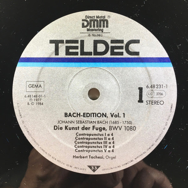 Johann Sebastian Bach - Herbert Tachezi : Die Kunst Der Fuge (2xLP, RE, S/Edition)