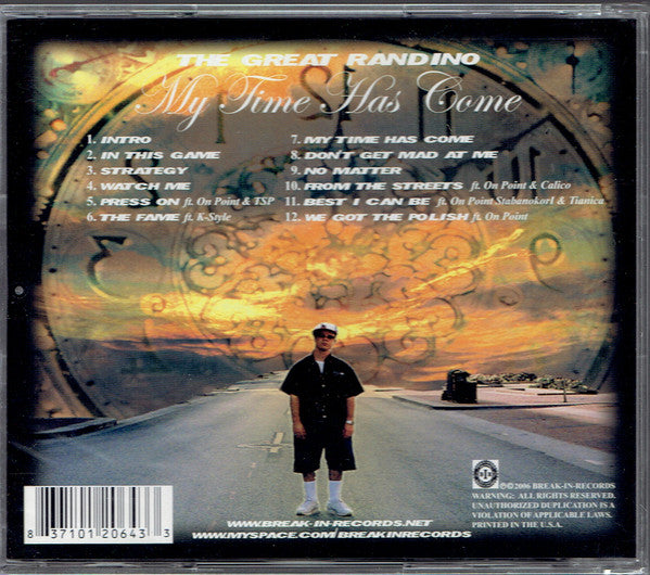 The Great Randino : My Time Has Come (CD, Album)