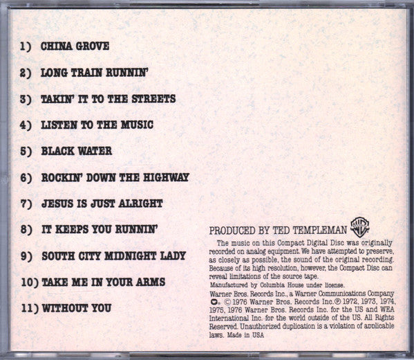 The Doobie Brothers : Best Of The Doobies (CD, Comp, Club, RE, RP, All)