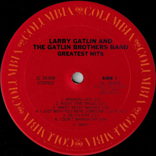 Larry Gatlin & The Gatlin Brothers : Greatest Hits (LP, Comp, San)