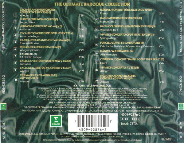 Various : The Ultimate Baroque Collection (CD, Comp, RM)