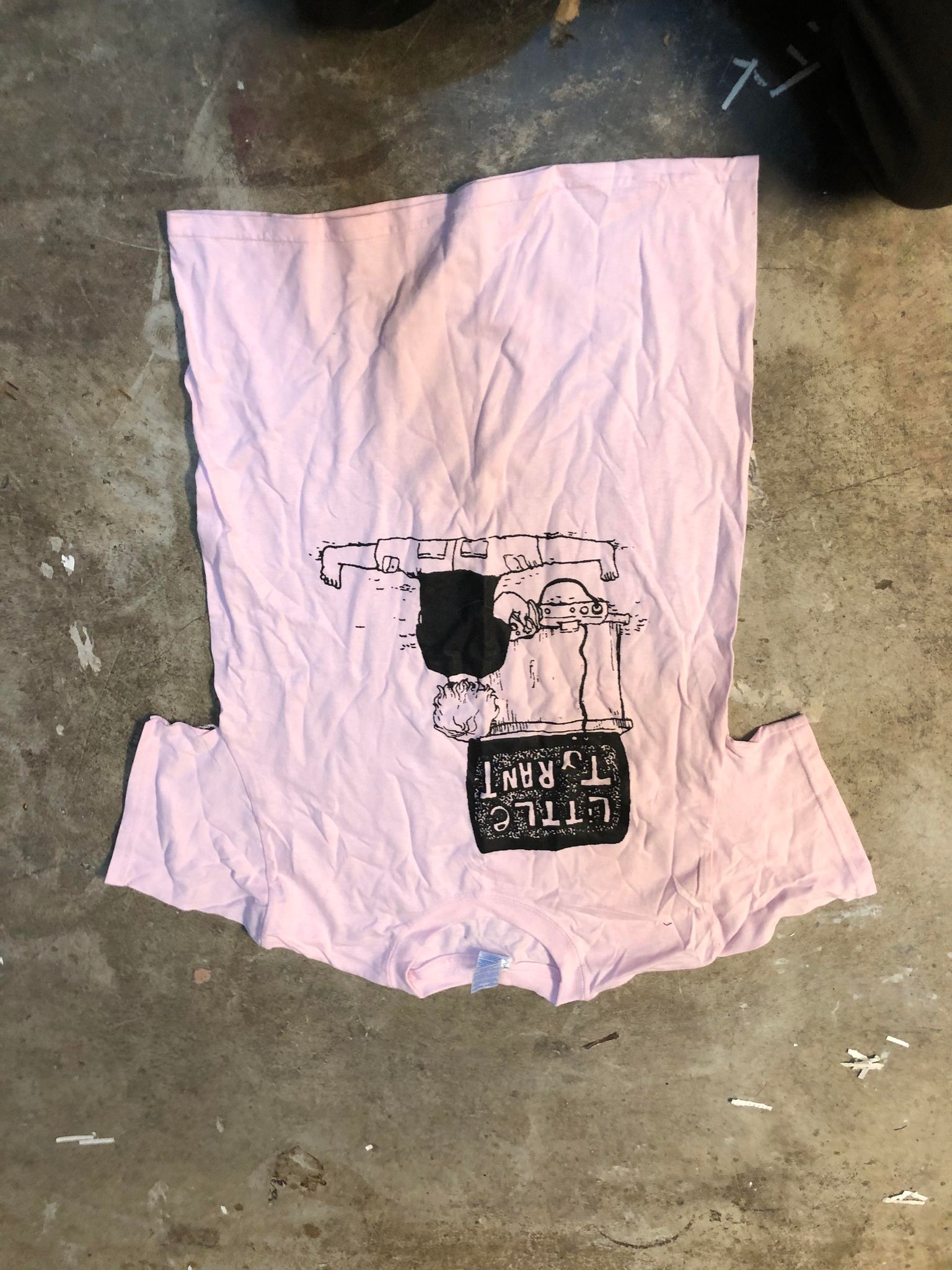 T-Shirt Little Tyrant Small Pink Emo Indie Punk Jank Panucci's Pizza Band - Endless Media