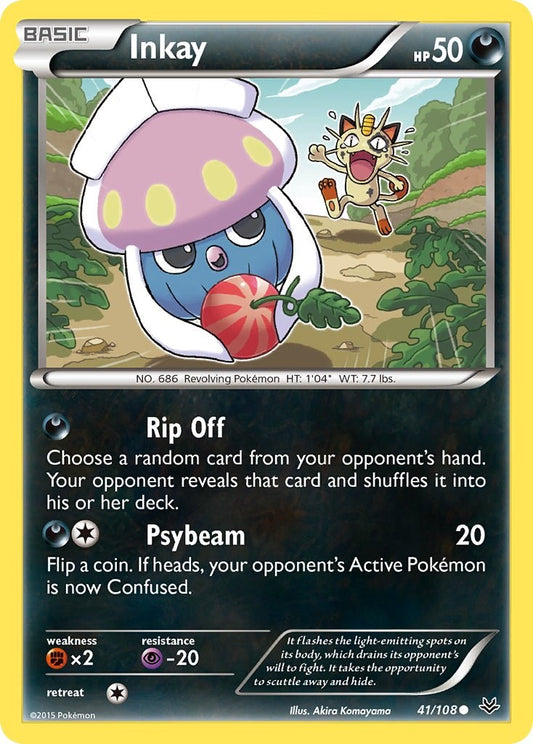 Inkay [ROS - 41/108] Pokémon Trading Card