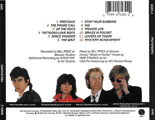 The Pretenders : Pretenders (CD, Album, RE)