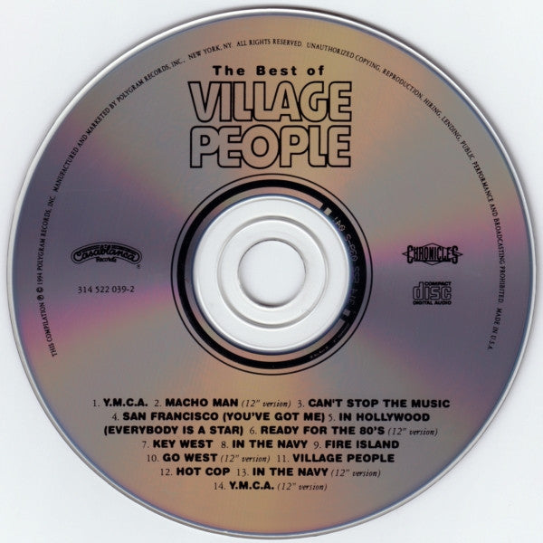 Village People : The Best Of Village People (CD, Comp, RM)