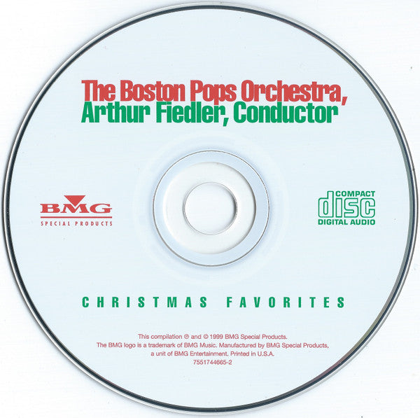Boston Pops Orchestra, Arthur Fiedler : Christmas Favorites (CD, Comp)