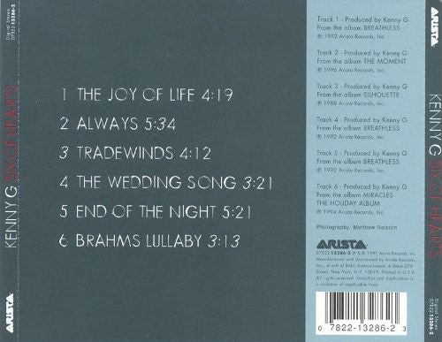 Kenny G (2) : Six Of Hearts (CD, EP, Ltd)