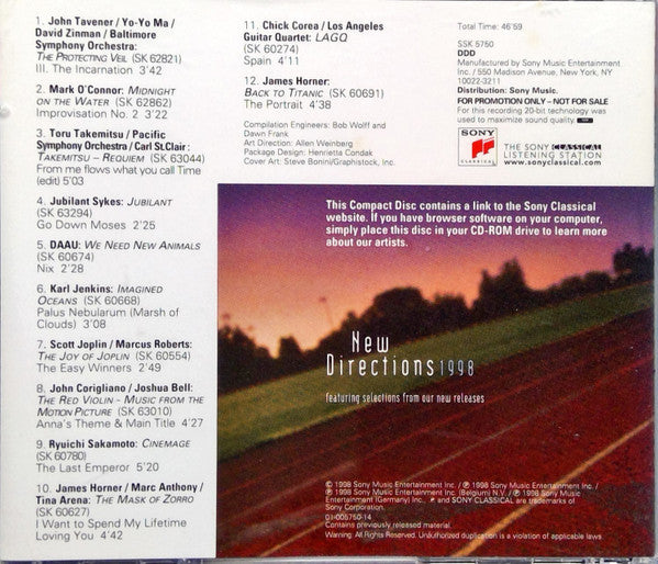 Various : New Directions 1998 (CD, Promo, Smplr)