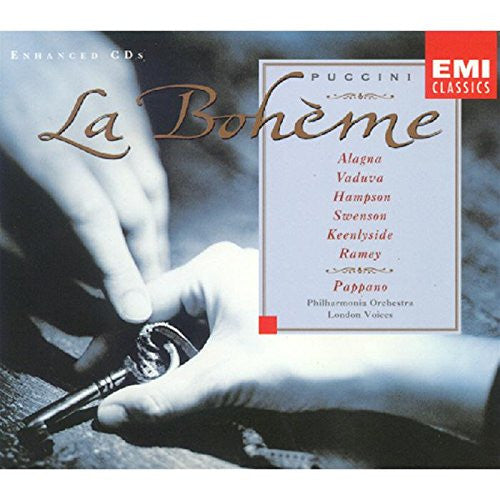 Giacomo Puccini - Roberto Alagna, Leontina Vaduva, Thomas Hampson, Ruth Ann Swenson, Simon Keenlyside, Samuel Ramey, London Voices, Philharmonia Orchestra, Antonio Pappano : La Bohème (2xCD, Album, Enh + Box, Sli)