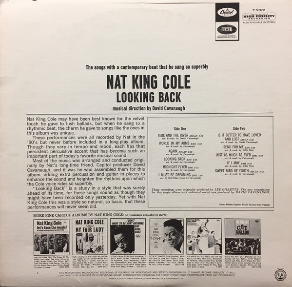 Nat King Cole : Looking Back (LP, Comp, Mono)