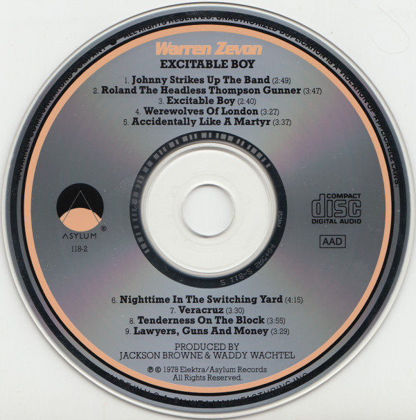 Warren Zevon : Excitable Boy (CD, Album, RE)
