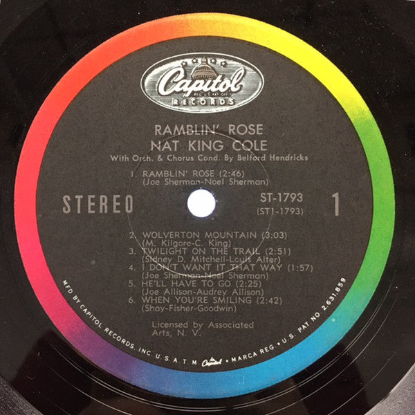 Nat King Cole - Ramblin' Rose (LP) (VG+) - Endless Media