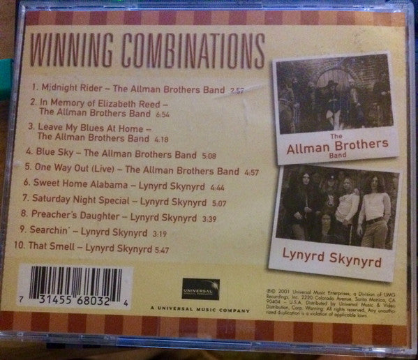 The Allman Brothers Band / Lynyrd Skynyrd : Winning Combinations (CD, Comp)
