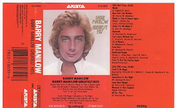 Barry Manilow : Greatest Hits (Cass, Comp, Club, Dol)