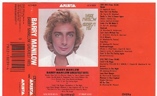 Barry Manilow : Greatest Hits (Cass, Comp, Club, Dol)