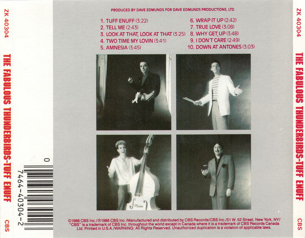 The Fabulous Thunderbirds : Tuff Enuff (CD, Album, RP)