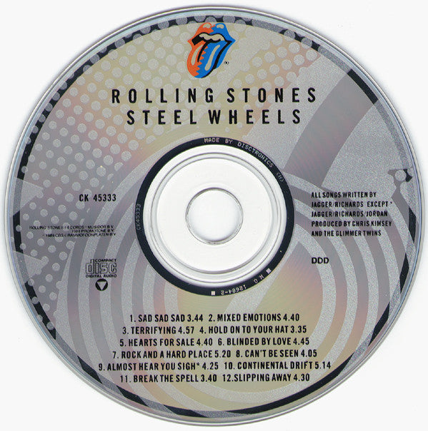 The Rolling Stones : Steel Wheels (CD, Album, Dis)