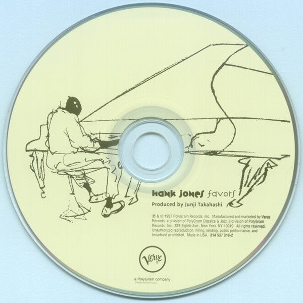 Hank Jones : Favors (CD, Album)