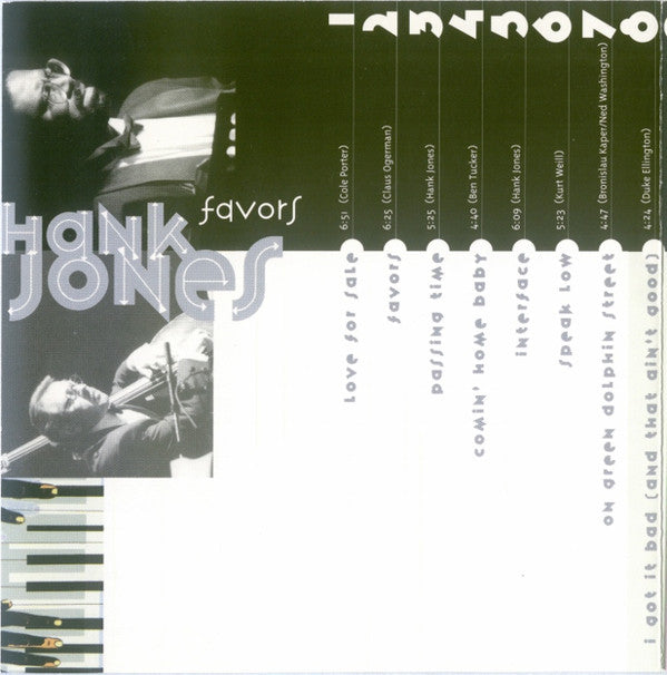 Hank Jones : Favors (CD, Album)