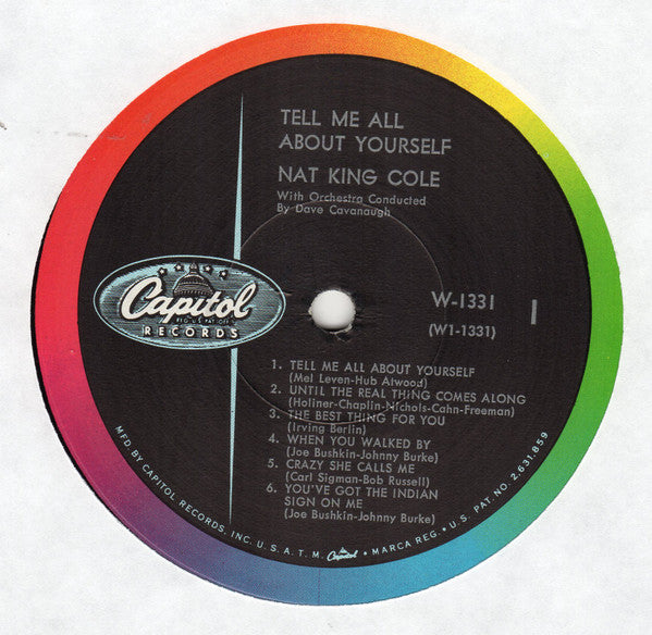 Nat King Cole : Tell Me All About Yourself (LP, Album, Mono, Scr)