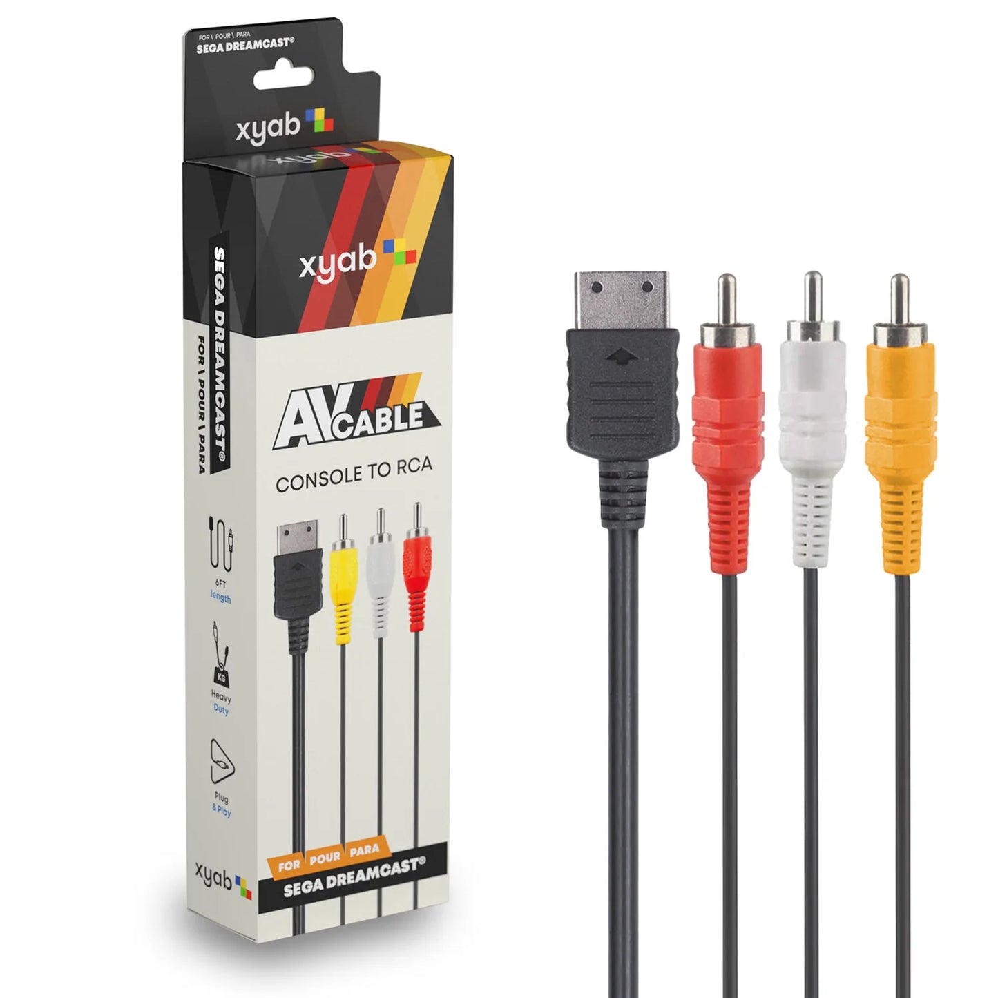 AV Audio Video Composite Cable For Sega Dreamcast