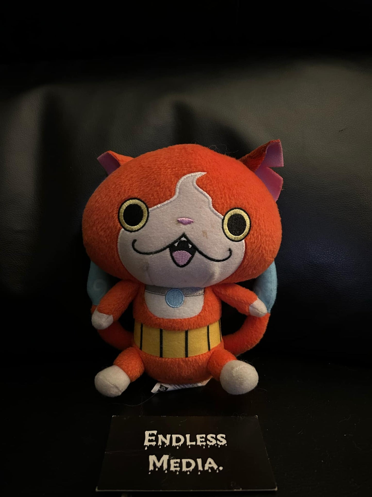 Yokai Yo-Kai Watch Jibanyan 7" Orange Plush Cat Soft Toy Stuffed Animal Preowned