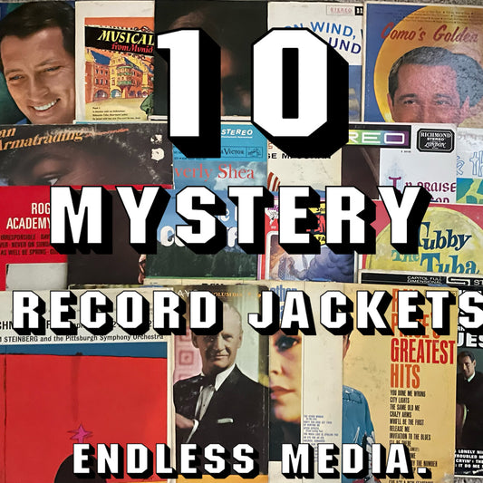 10 Random Mystery 12" Vinyl Record Jacket / Cover Album EP LP For Arts Crafts Decoration - Endless Media