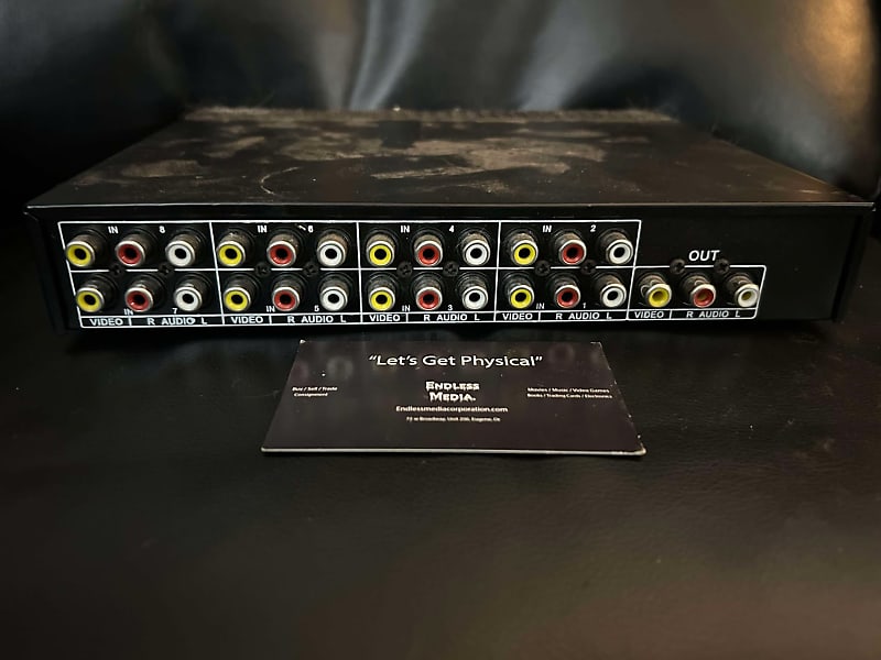 Unbranded VSW81 8 Port Stereo Audio Composite Video A/V Switcher