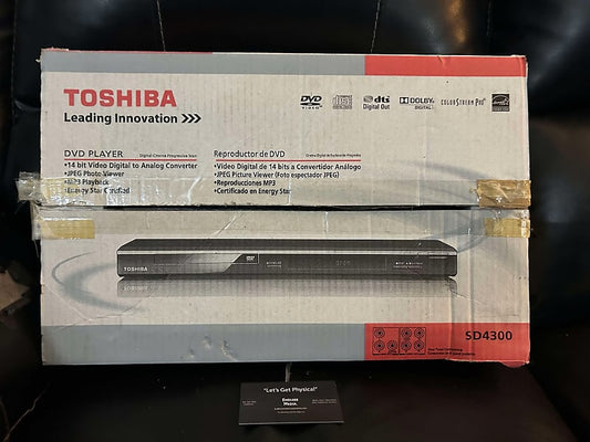 Toshiba SD4300 Single Disc CD DVD Player In Original Box With Remote