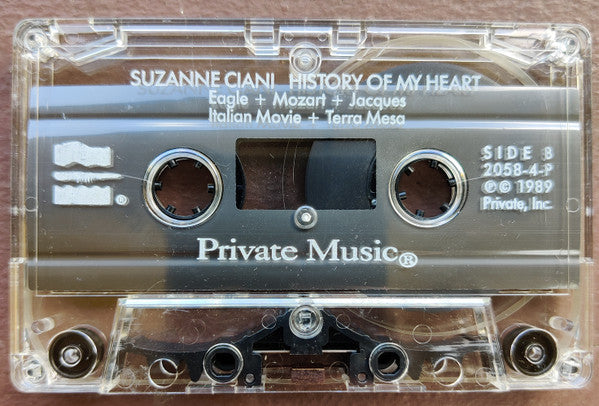 Suzanne Ciani - History Of My Heart  (Cassette) (VG+) - Endless Media